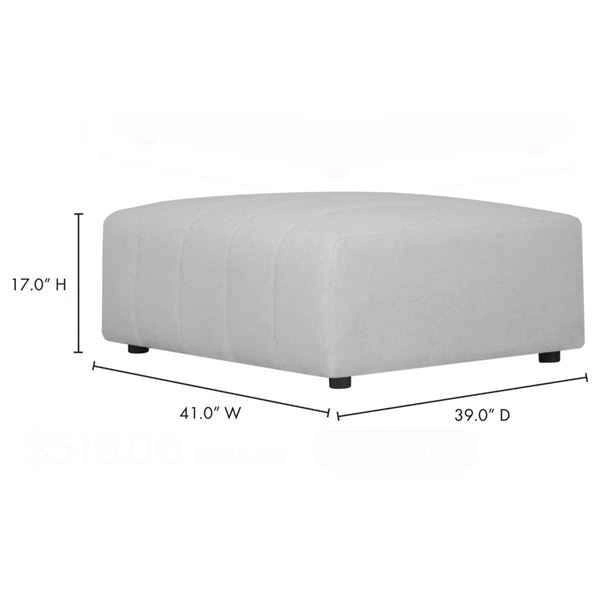 Brand New Moes Lyric Modular Ottoman - Oatmeal - photo 3