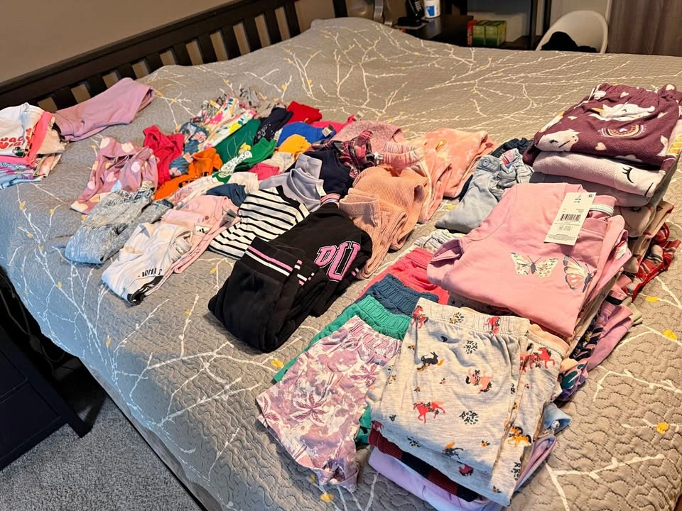 Large lot of girls mixed clothing - size 7/8 medium