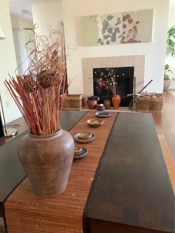 Modern Dark Wood Coffee Table - photo 2