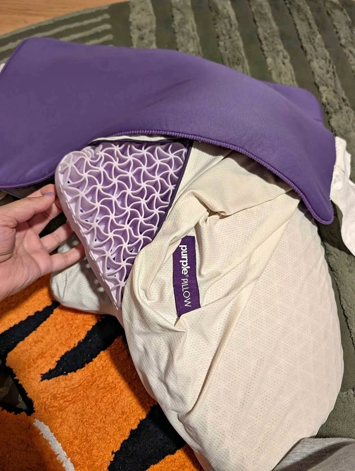 Purple pillow standard plus one booster layer