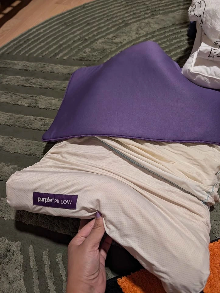 Purple pillow standard plus one booster layer - photo 2