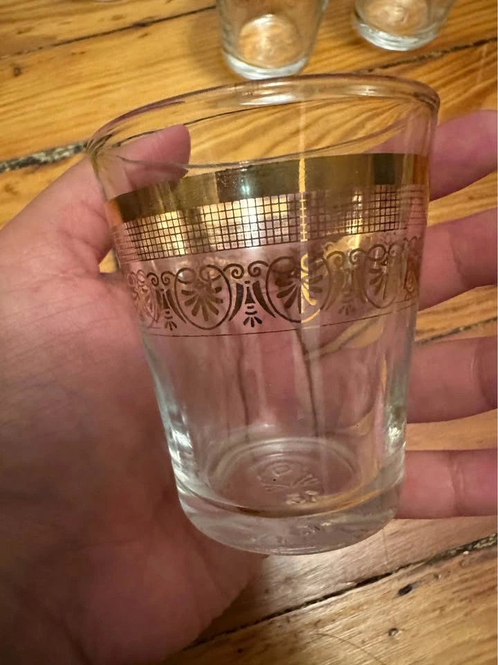 Vintage Moroccan Tea Glasses - Set of 6 - photo 2