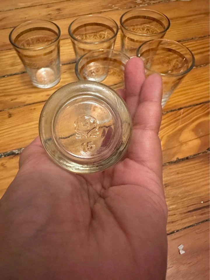 Vintage Moroccan Tea Glasses - Set of 6 - photo 3
