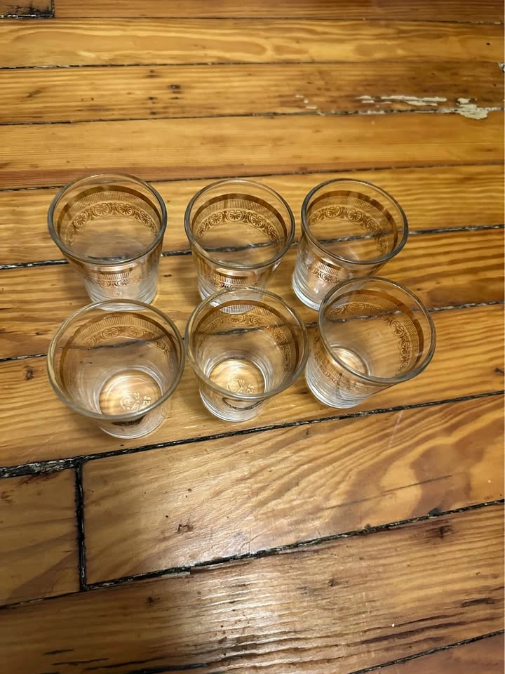 Vintage Moroccan Tea Glasses - Set of 6 - photo 5