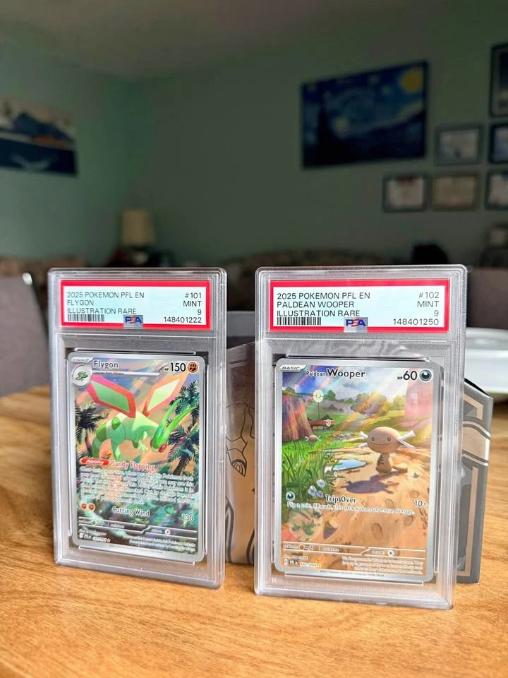 Flygon & Wooper PSA 9