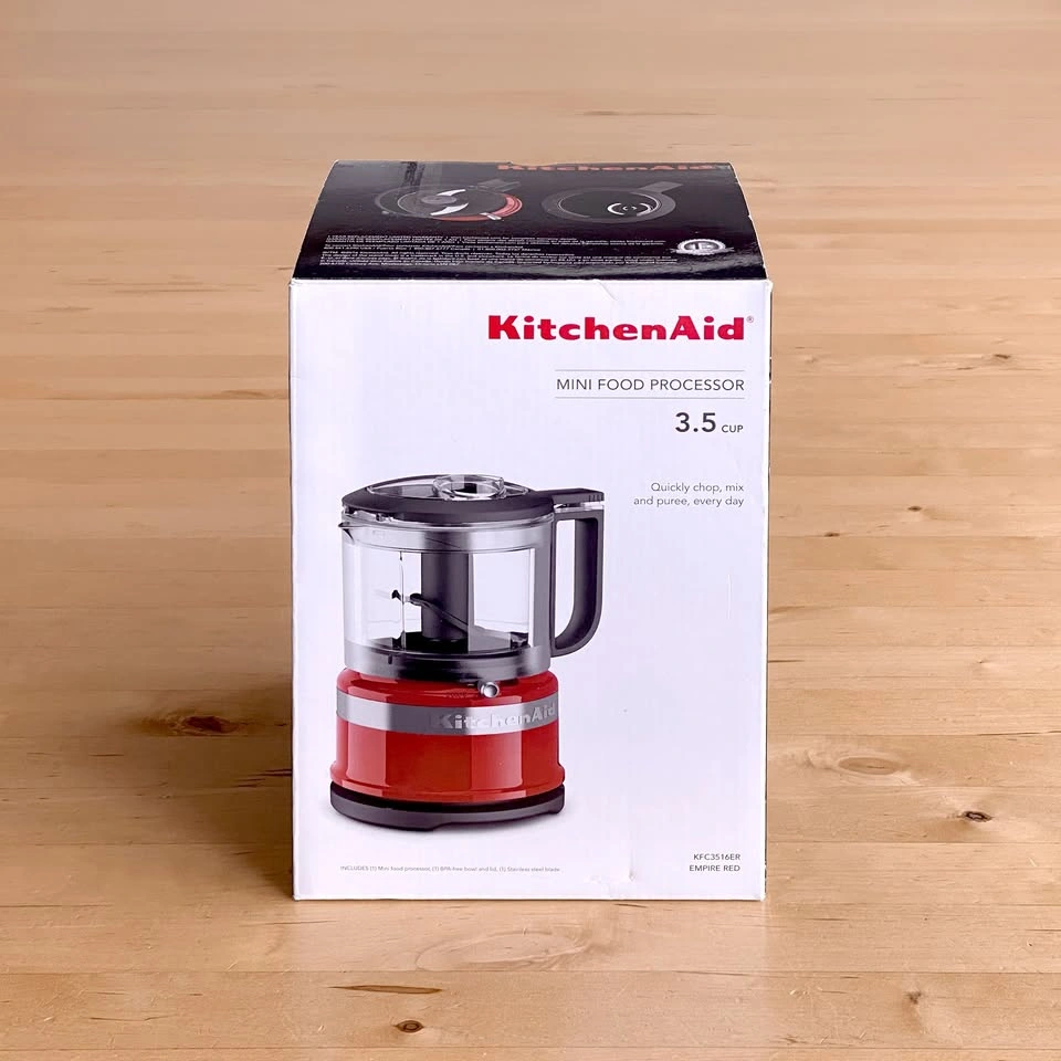 New KitchenAid 3.5 Cup Mini Food Processor Empire Red