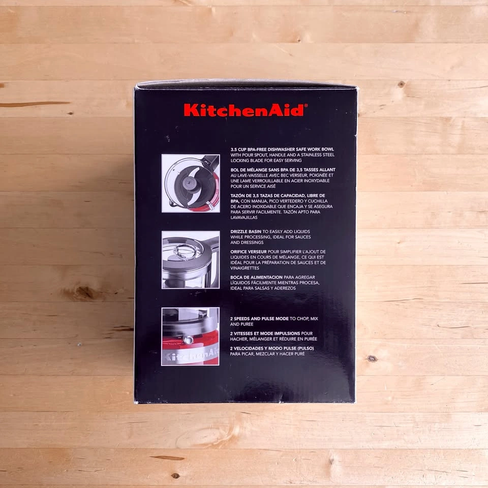 New KitchenAid 3.5 Cup Mini Food Processor Empire Red - photo 3