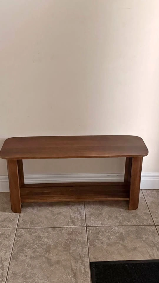 Wood bench
