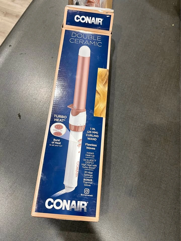 Brand New- Conair Double Ceramic Curling Wand
