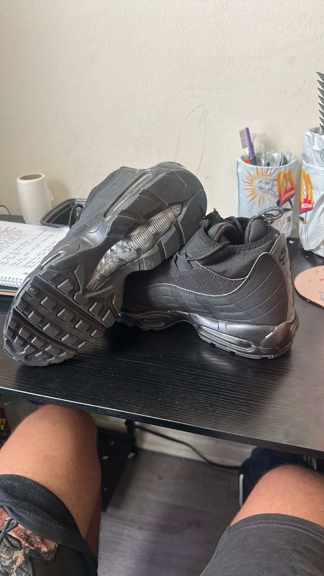 Nike Air Max 95 Triple Black Sneakers - photo 2