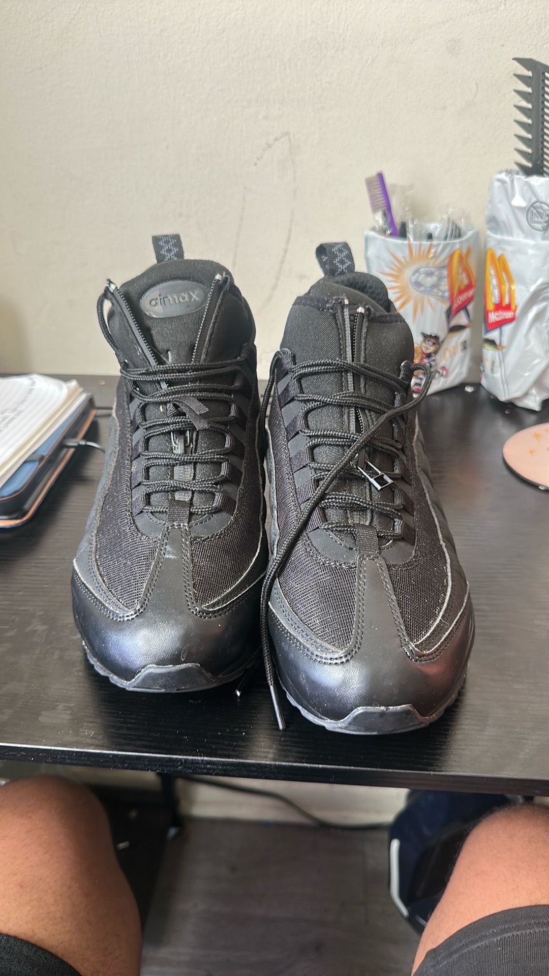 Nike Air Max 95 Triple Black Sneakers - photo 3