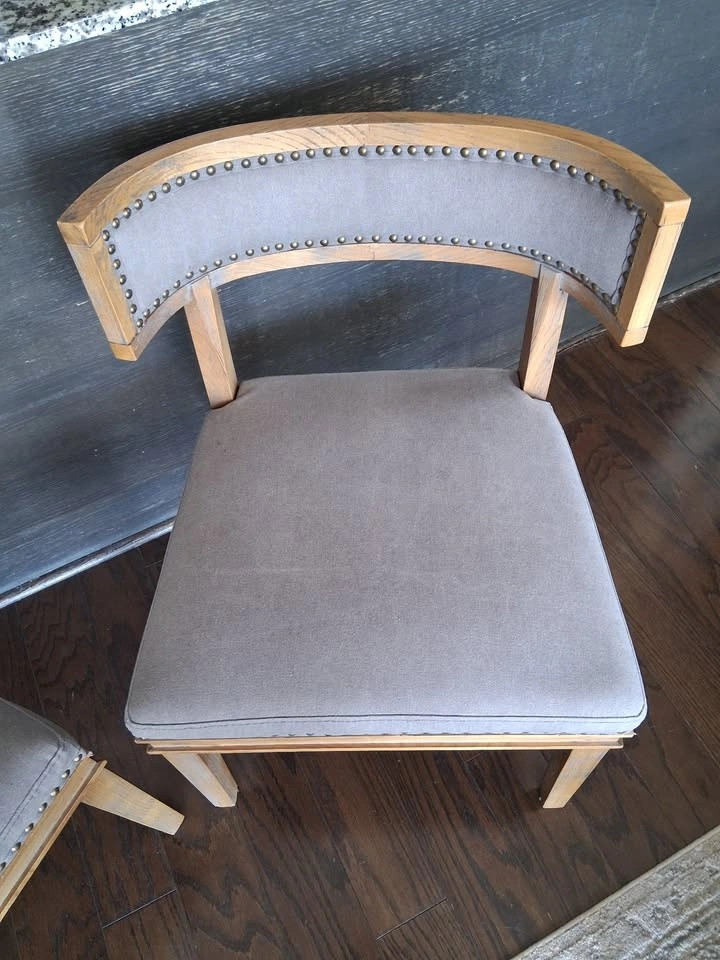 Solid Wood and Soft Upholstered Dining Chairs - Two Available - photo 3