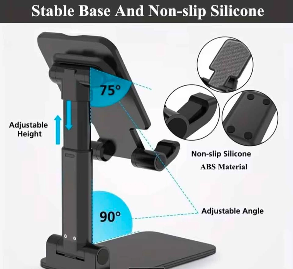 BNIB BLACK - Adjustable Phone & Tablet Stand – Desktop Holder - photo 4