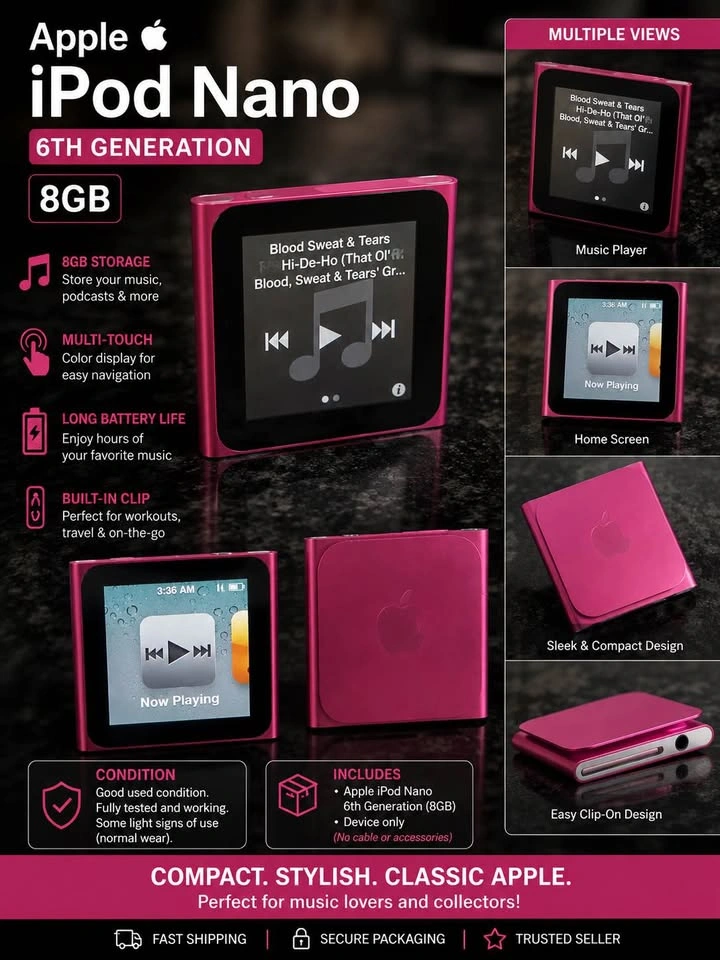 Apple iPod Nano 6th Generation 8GB - photo 2