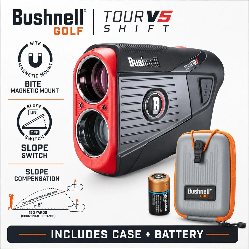 Bushnell Golf Tour V5 Shift Laser Rangefinder - Brand New in Box - photo 2