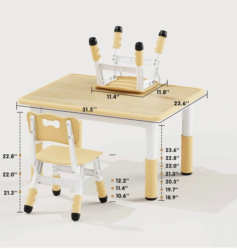 New in Box Adjustable Toddler Table & Chair Set - photo 5