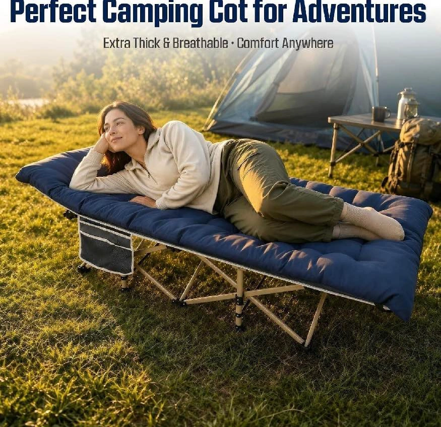 Brand New in Box Portable Camping Cot with Mattress - photo 2
