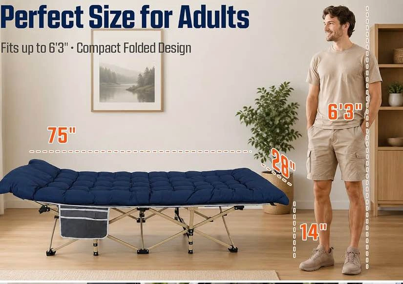 Brand New in Box Portable Camping Cot with Mattress - photo 3