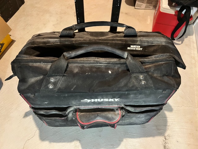 Husky 22” rolling tool bag tote