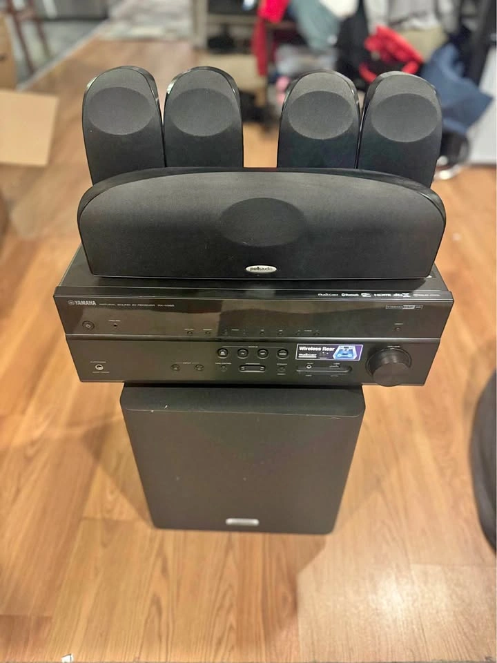 Yamaha RX-V585 Receiver and Polk Audio TL1600 5.1 System