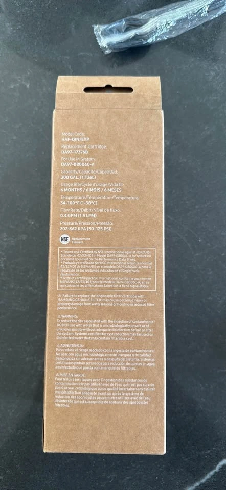 Samsung Refrigerator Water Filter HAF-QIN/EXP - photo 3