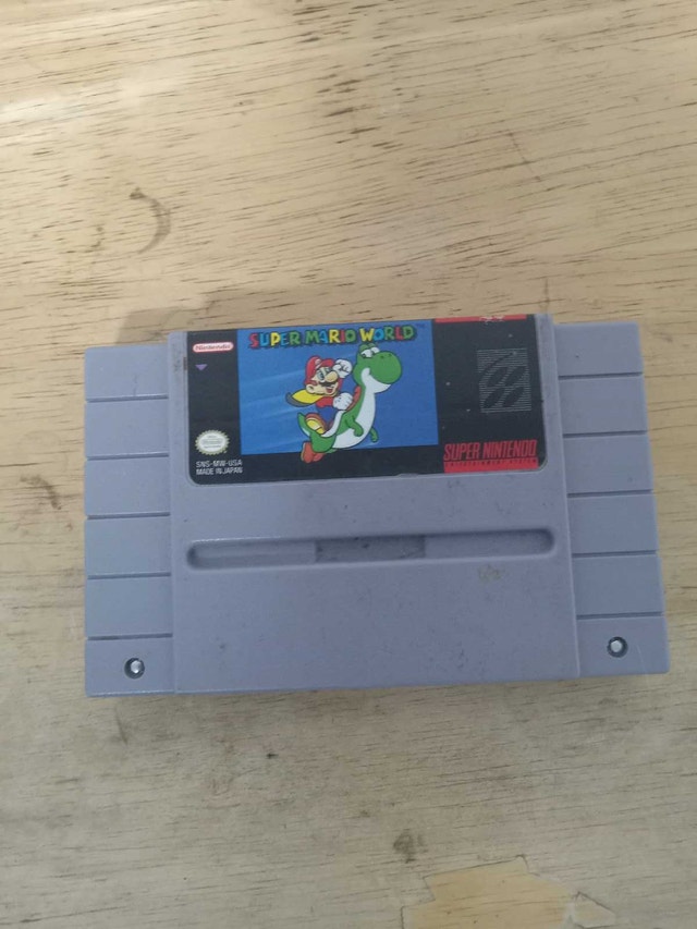 super nintendo 1994 vintage super Mario world