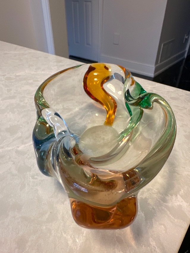 VTG "Rhapsody" art glass bowl or ashtray by František Zemek - photo 3