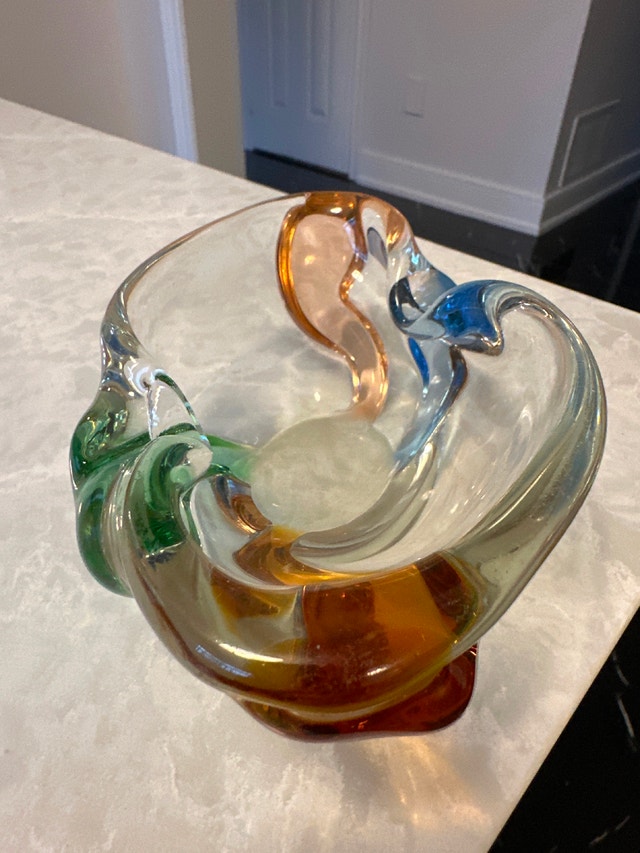 VTG "Rhapsody" art glass bowl or ashtray by František Zemek - photo 5