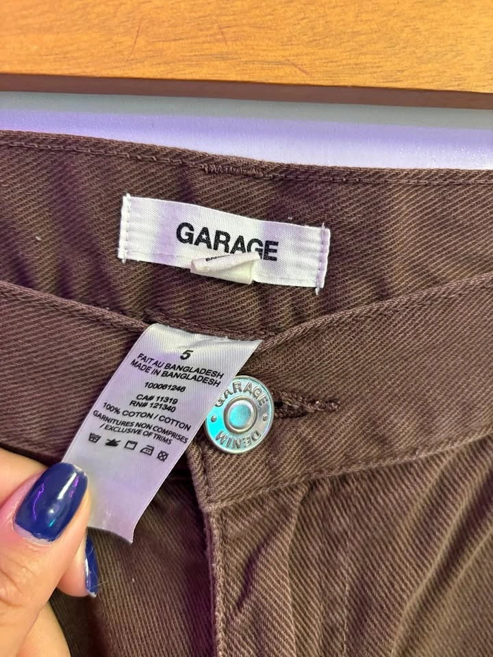 Garage Brown Carpenter Pants Size 5