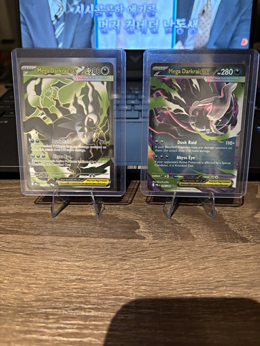 Pokemon TCG Mega Darkrai EX Full Art Holo 2-Card Lot