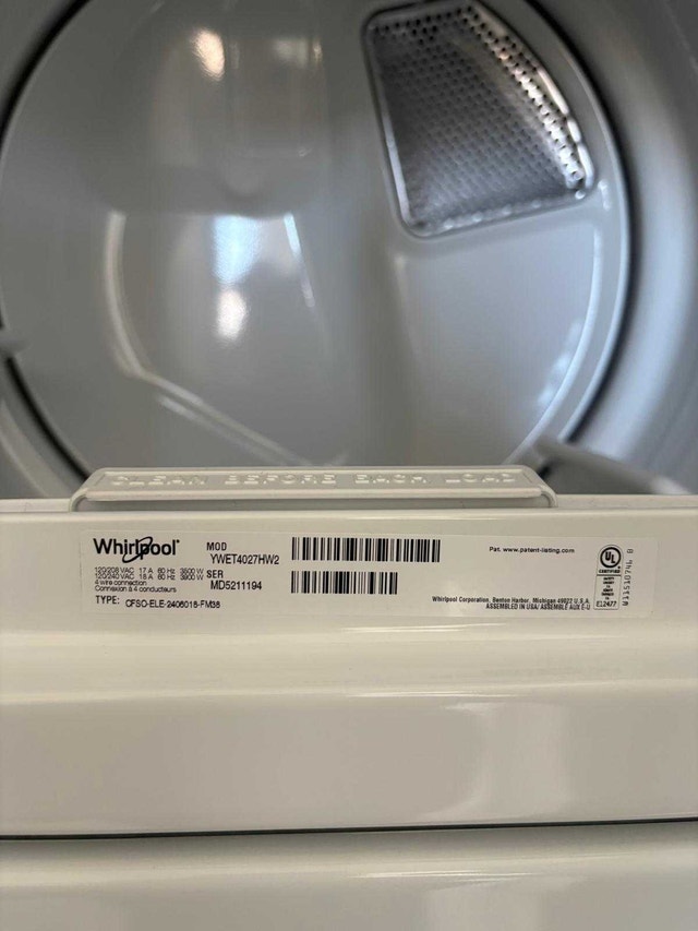 Whirlpool Stacked 4.0 cu. ft. Washer and 5.9 cu. ft. Dryer - photo 3