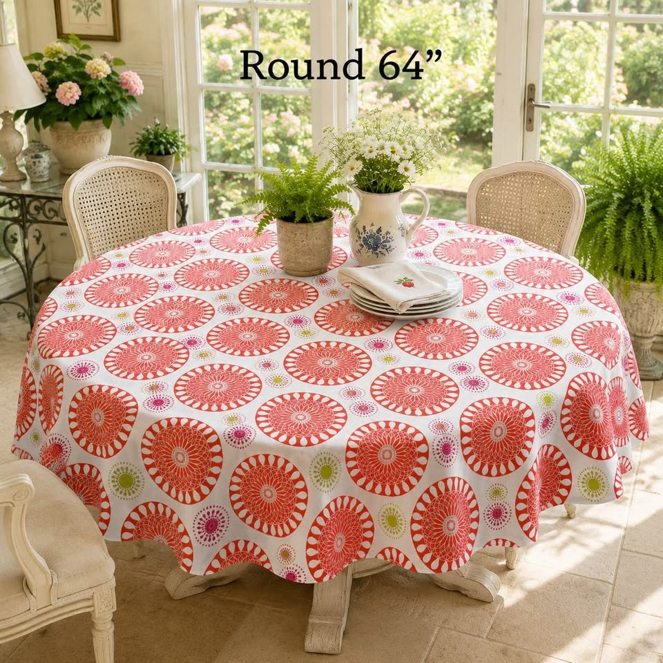 Table Cloth 100% Cotton Round 64” - photo 2