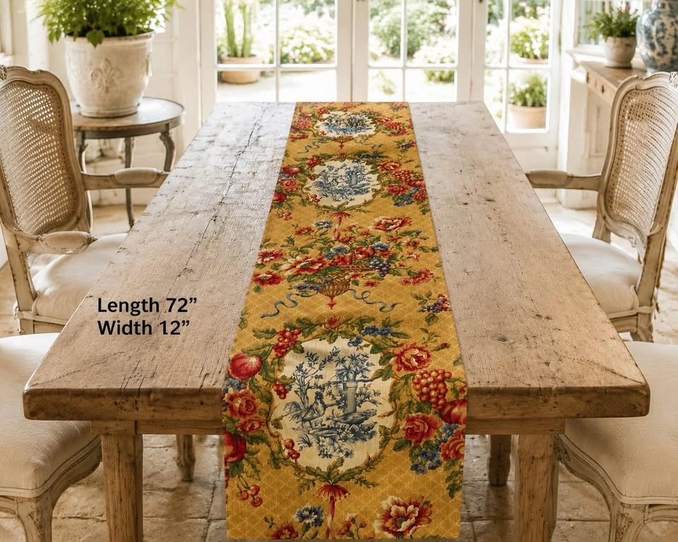 Table Runner French Toile - photo 2
