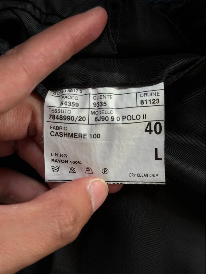 Polo Ralph Lauren 100% Cashmere Blazer 40L Black Italy - photo 5