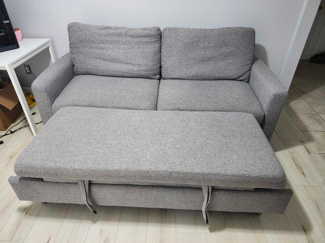 Gray Pull-Out Sofa Bed - photo 3