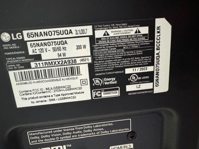 LG 65" 4K Smart NanoCell TV (2023 Model) - Like New! - photo 2