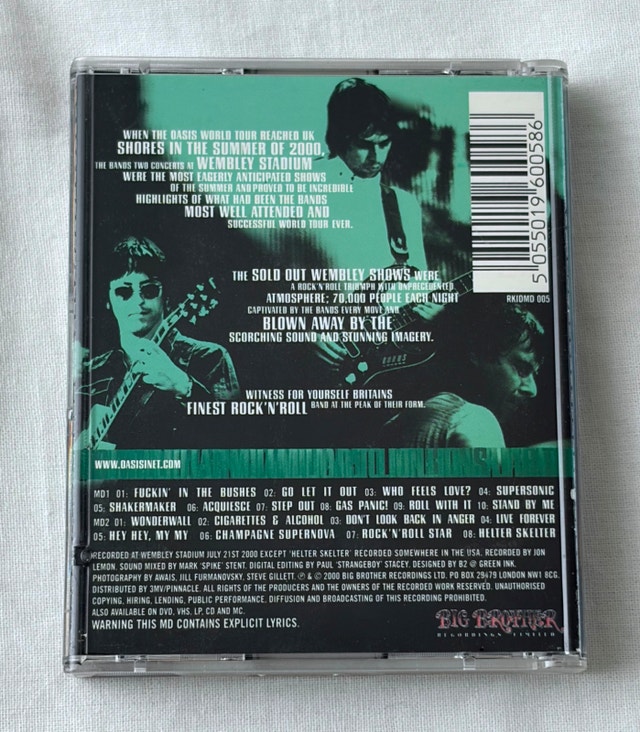 OASIS Familiar To Millions 2MD Retail MINIDISC [MD] Live - photo 3