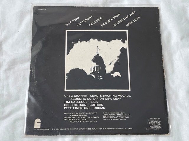 Bad Religion Back To The Known 12" Vinyl Record Album - photo 2