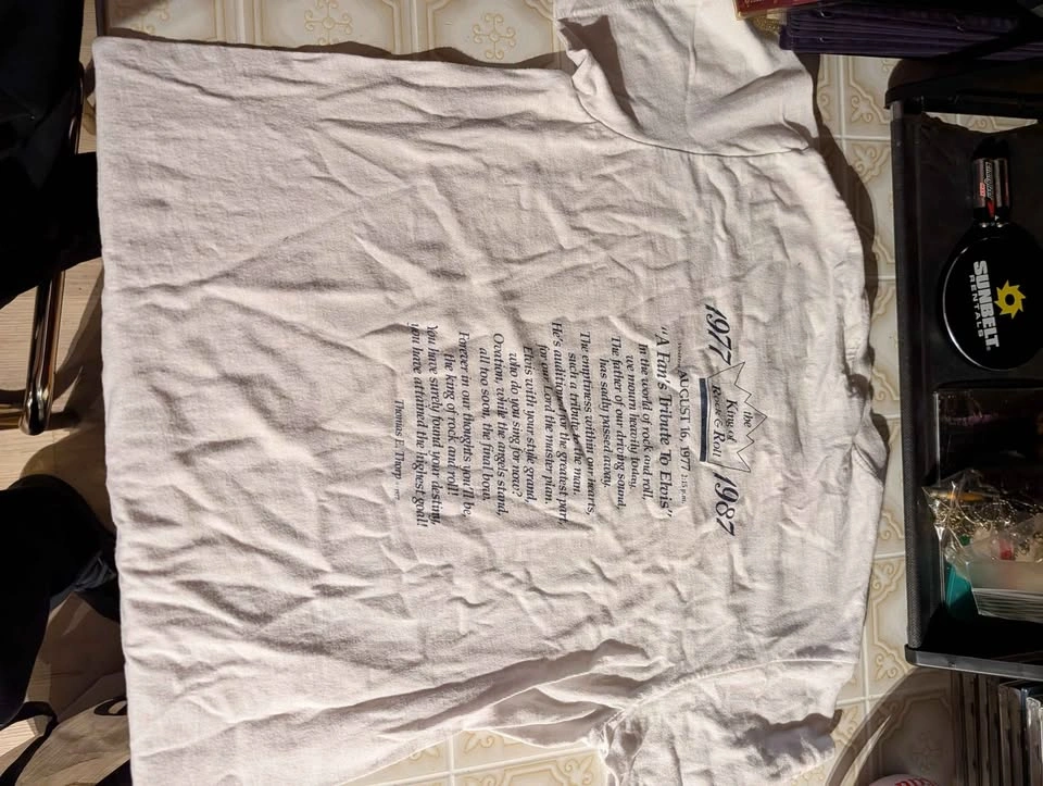 Vintage Hanes Elvis Presley Tenth Anniversary Tribute T-Shirt - photo 5