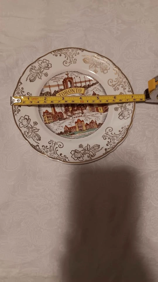 22 K Gold border Souvenir Plate - W. Adams & Sons - photo 3