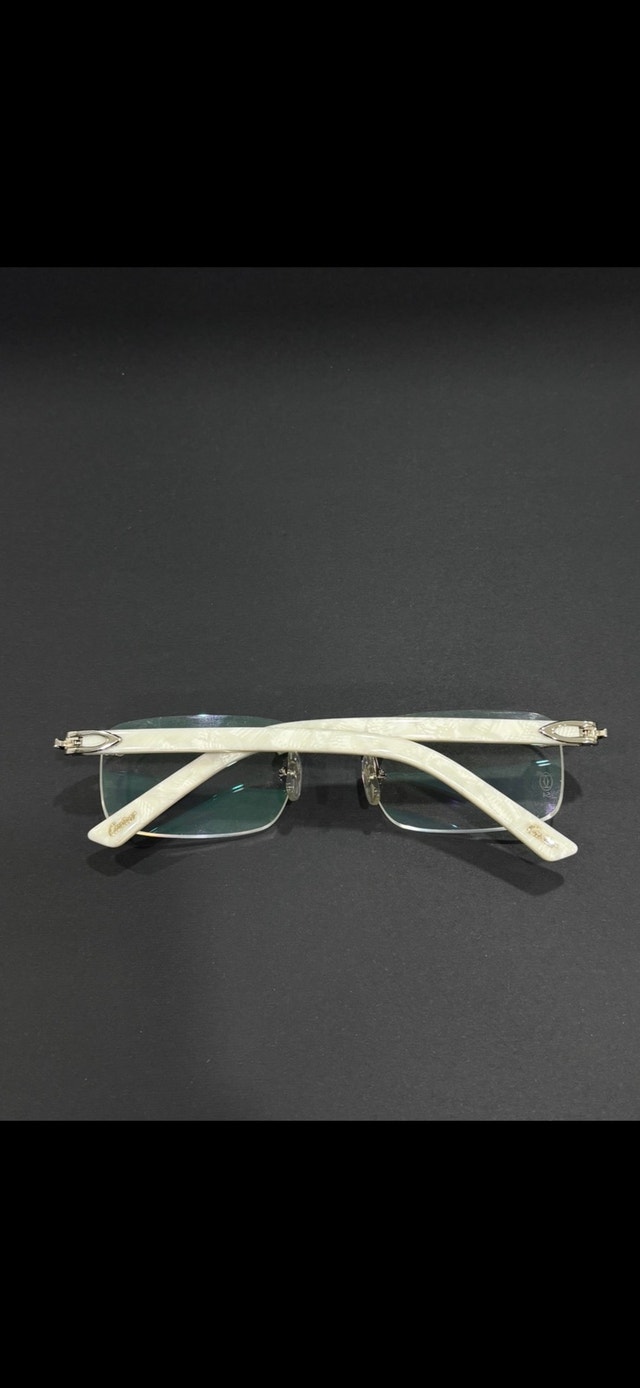 Cartier white Acetate glasses