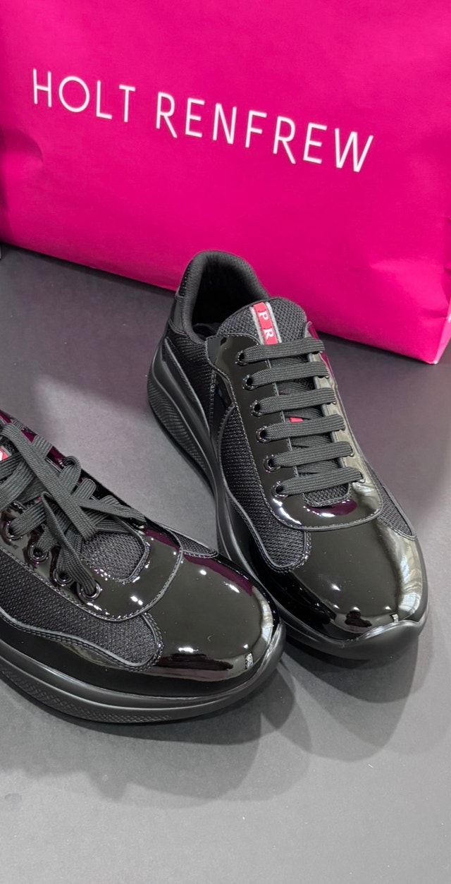 Prada cup black sneakers size 9.5