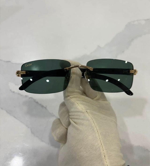Cartier Green lens sunglasses