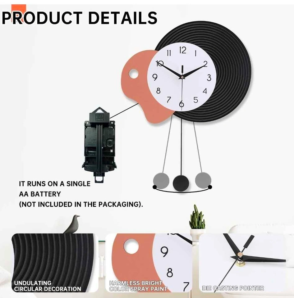 Brand New Modern Pendulum Wall Clock - photo 3
