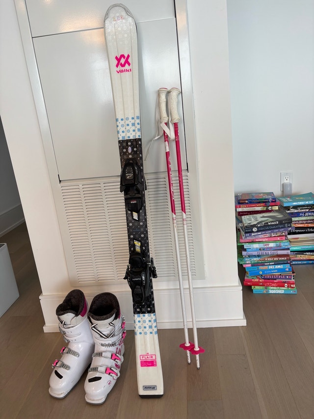 Völkl Flair Skis with Rossignol Boots and Poles