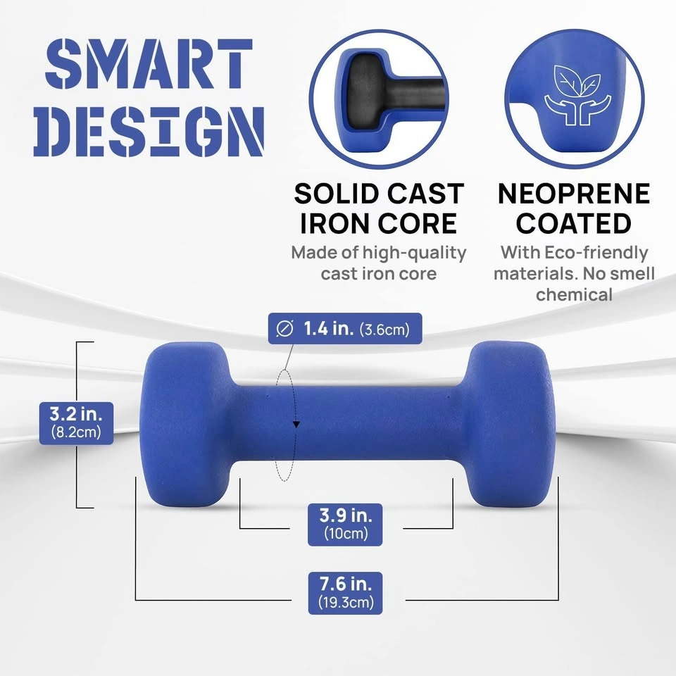 Coated Dumbbell Hand Weight Sets of 2 - photo 2