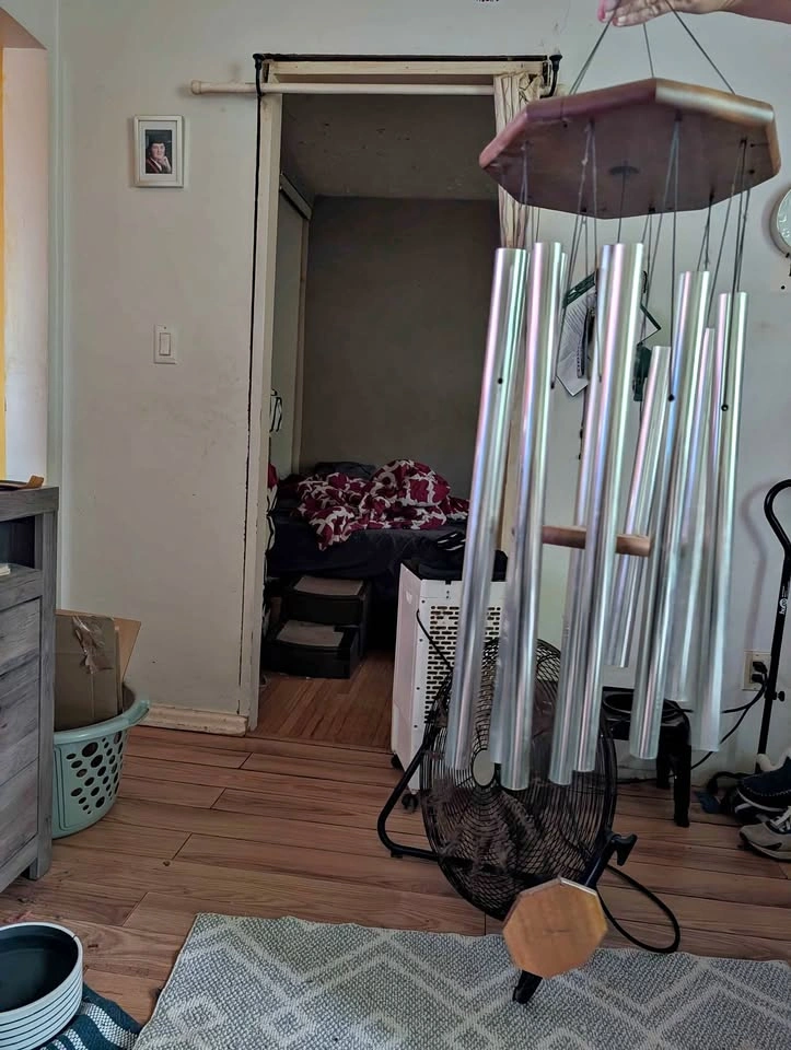 Large Wooden and Metal Wind Chime