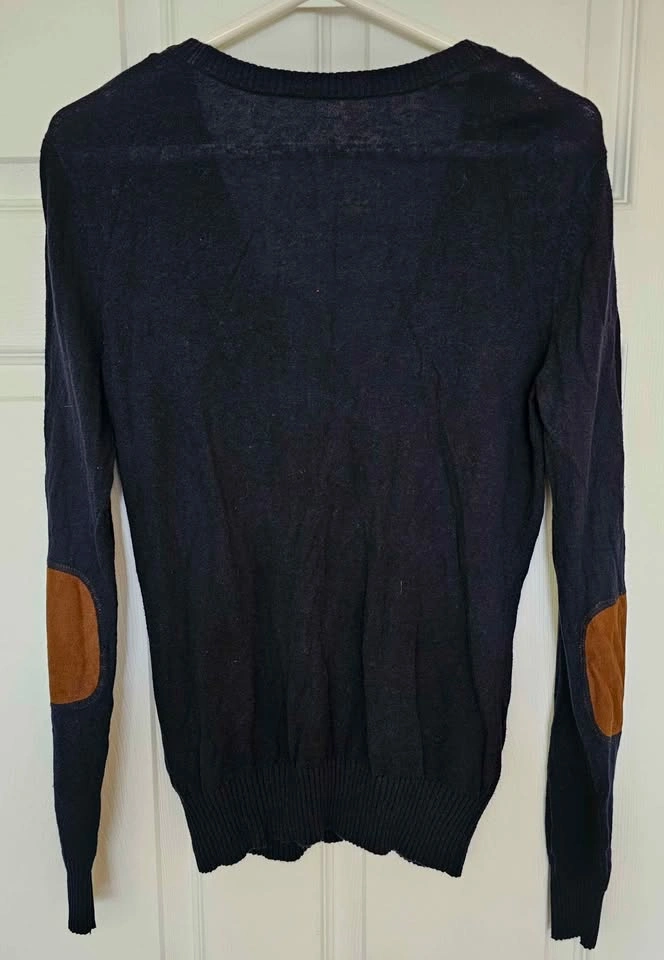 Forever 21 Women's Elbow Patch V-Neck Button Cardigan - M - photo 2