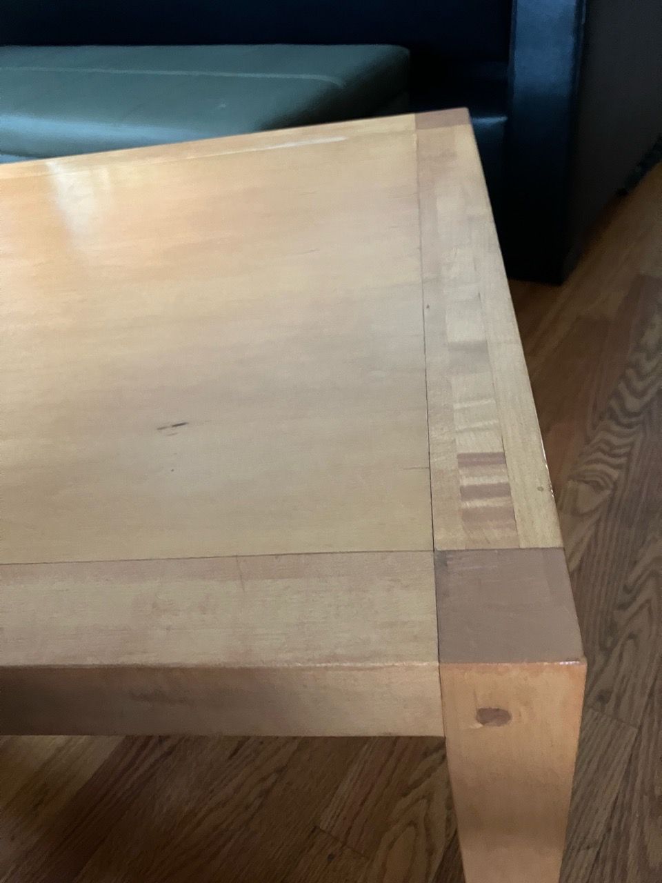 Solid maple parson’s style cocktail table - photo 3