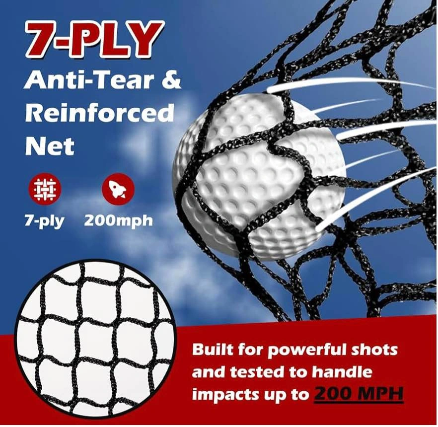 10x7ft Golf Practice Net Set with Hitting Mat, Target & Balls - photo 3